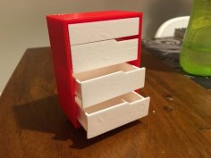 Doll House Dresser 3D Printer Model