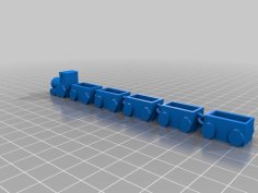 Articulated Train Design 3D Printer Model