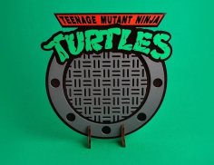 Laser Cut Teenage Mutant Ninja Turtles TMNT Decor SVG File