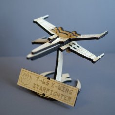 Laser Cut Star Wars X-Wing Starfighter Free Vector