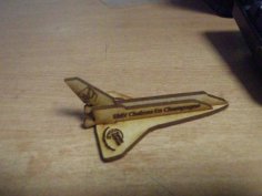 Laser Cut Space Shuttle DXF File