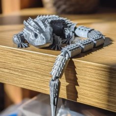 Red-Eyed Crocodile Skink – Articulated – Reuploaded 3D Printer Model