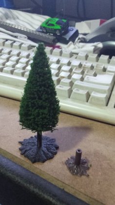 Model Train Tree Base (H0) 3D Printer Model