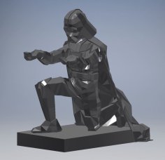 LowPoly Darth Vader Pen Holder 3D Printer Model