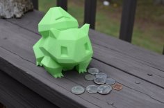 Bulbasaur Coin Bank 3D Printer Model