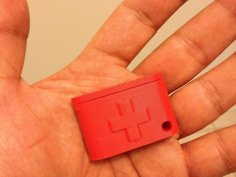 Keychain Pill Box 3D Printer Model