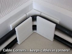 Cable Corners… Keep Cables In Corners! 3D Printer Model