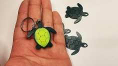 Turtle Keychain 3D Printer Model