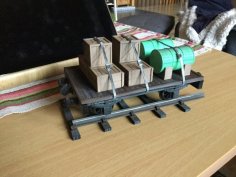 Flatbed Wagon For 16mm Scale Garden Railway 3D Printer Model