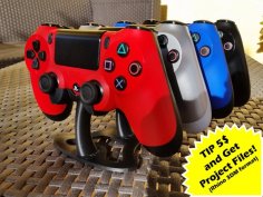 DualShock 4 Multiple Stand 3D Printer Model