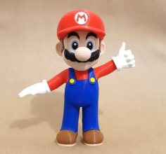 Mario From Mario Games – Multi-color 3D Printer Model