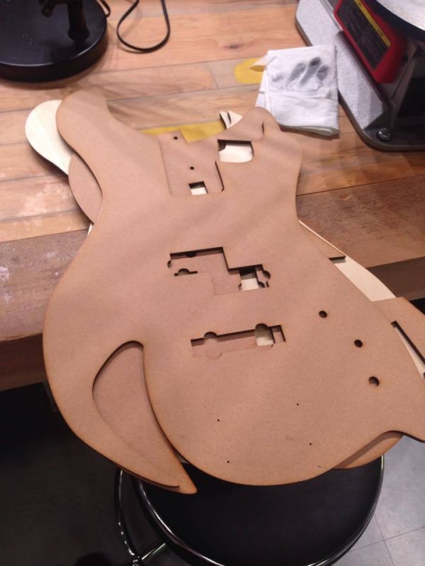 Laser Cut Bass Guitar