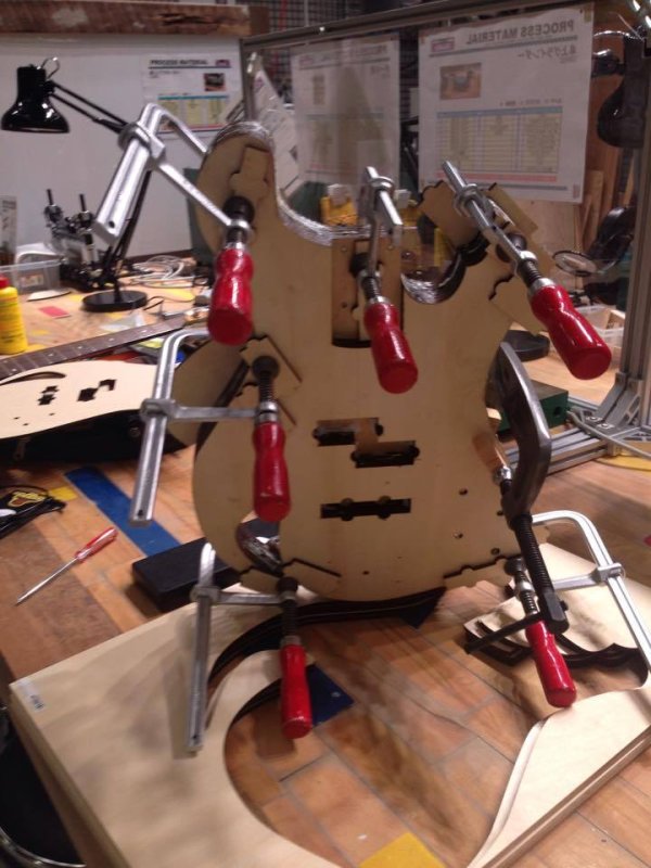 Laser Cut Bass Guitar