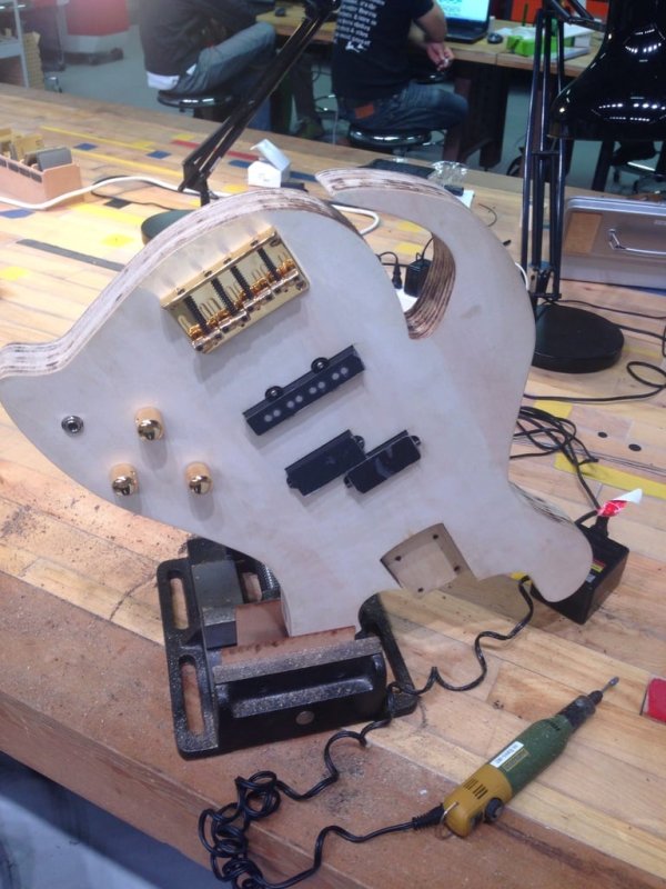 Laser Cut Bass Guitar