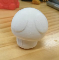 Super Mario Mushroom 1up 3D Printer Model