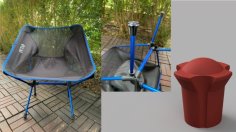 Ultralight Camping Chair Foot Outad 3D Printer Model