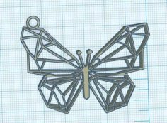 Geometric Butterfly – Papillon Geometrique 3D Printer Model