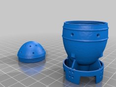 Fallout 4 Mini Nuke Easter Egg Container 3D Printer Model