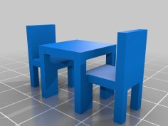 Dining Table (1 Piece) 3D Printer Model