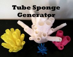 Plastic Reef #3: Tube Sponge Generator 3D Printer Model