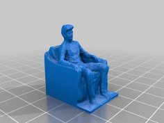 Young Man In A Chair 3D Printer Model