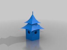 Birdhouse Pagoda Style 3D Printer Model