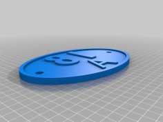 BR Western Region Loco Shed Plate (81A) 3D Printer Model