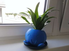 Oddish Planter (Filled Hole) 3D Printer Model