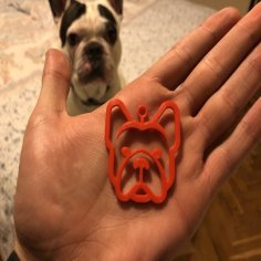 French Bulldog Necklace Or Keychain Vol.2 3D Printer Model