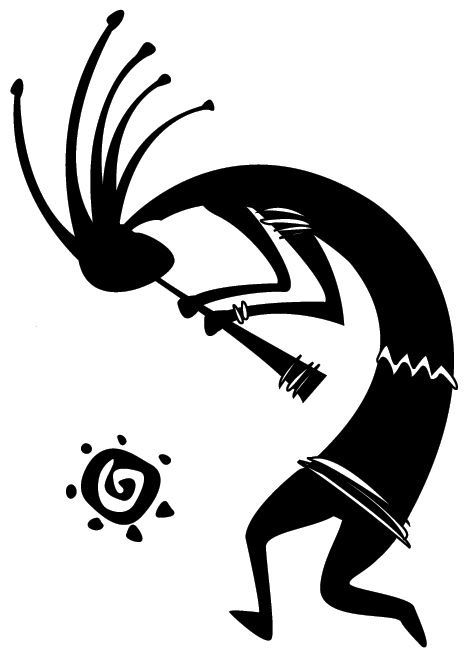 Kokopelli từ tệp petroglyphs dxf