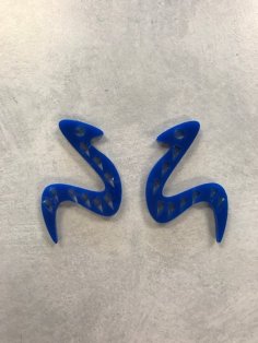 Laser Cut Squiggly Earrings