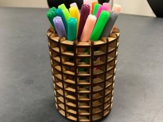 Laser Cut Pencil Holder