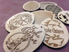 Laser Cut Osteranhänger 2015 – Easter Egg Tree Decoration – Osterbaum