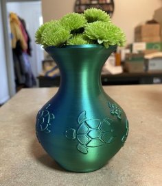 Sea Turtle Vase (watertight) 3D Printer Model