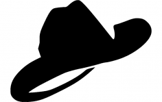 ملف قبعة رعاة البقر dxf