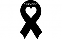 Cancer ribbon dxf File