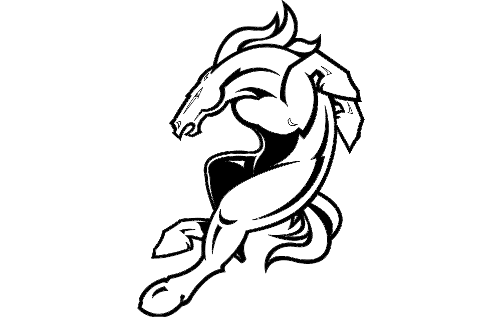 Denver Broncos Logo dxf File Free Download - 3axis.co