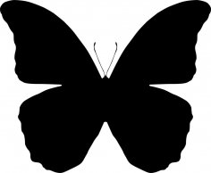 Vecteur de silhouettes de papillons