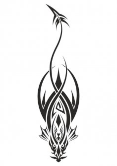 Dragon Tattoo Design Vector Free Vector