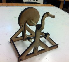 Laser Cut Leonardo Da Vinci Cam Hammer Free Vector