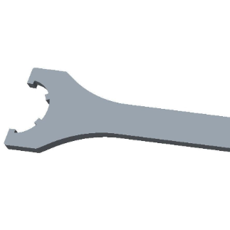 ER32UM Wrench Model DXF File