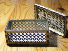 Caja de diseño árabe cortada con láser