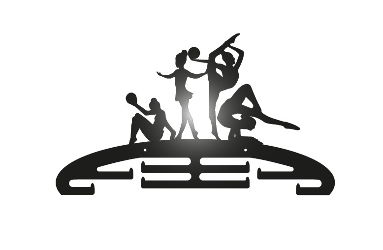 Lasergeschnittener Gymnastik-Sport-Medaillen-Aufhänger