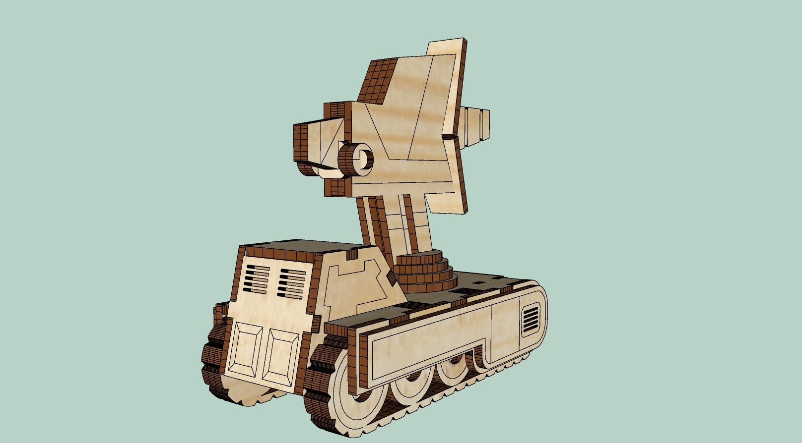 Laser Cut Sonic Tank Dune 2 Free Vector