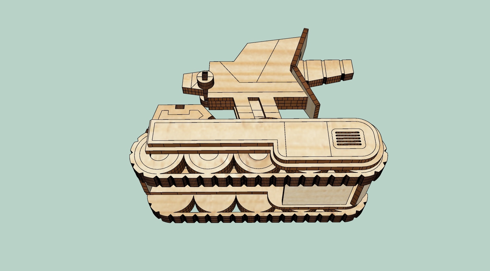 Laser Cut Sonic Tank Dune 2 Free Vector