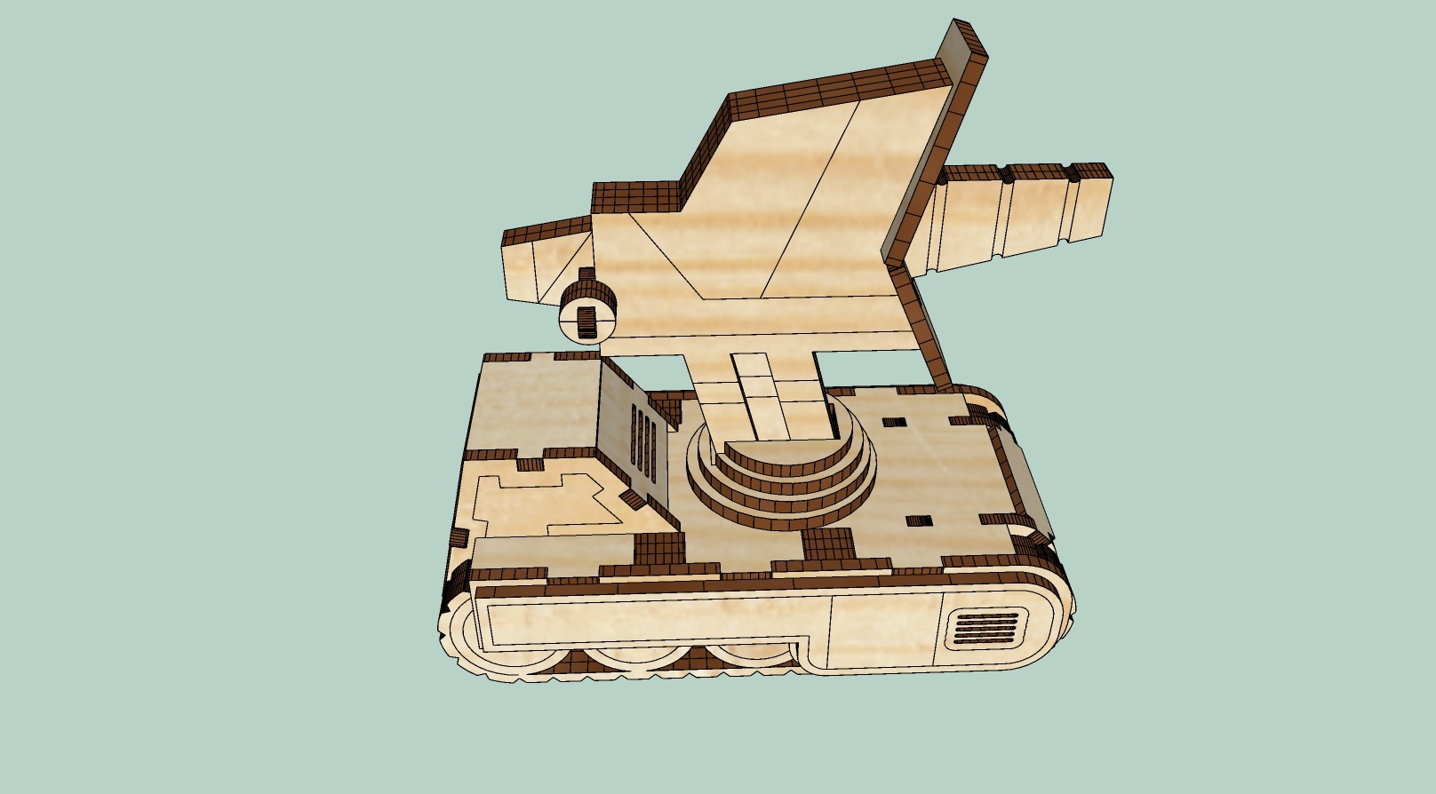 Laser Cut Sonic Tank Dune 2 Free Vector