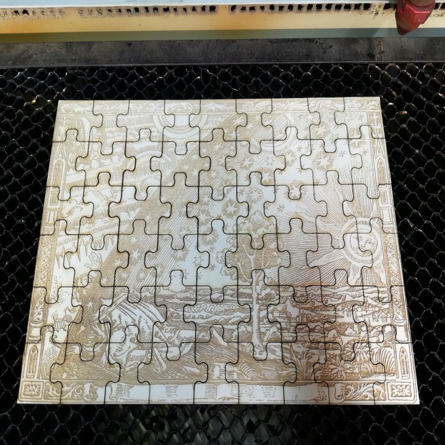 Laser Cut Jigsaw Puzzle Patterns DXF File Free Download - 3axis.co