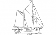 Sailing Ship dxf file