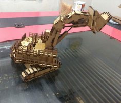 Lézervágott bányászati kotrógép Hitachi EX8000 3D puzzle