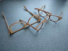 Laser Cut Hipster Glasses Free Vector
